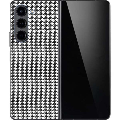 Houndstooth Black/White Galaxy Z Fold5 5G Skin